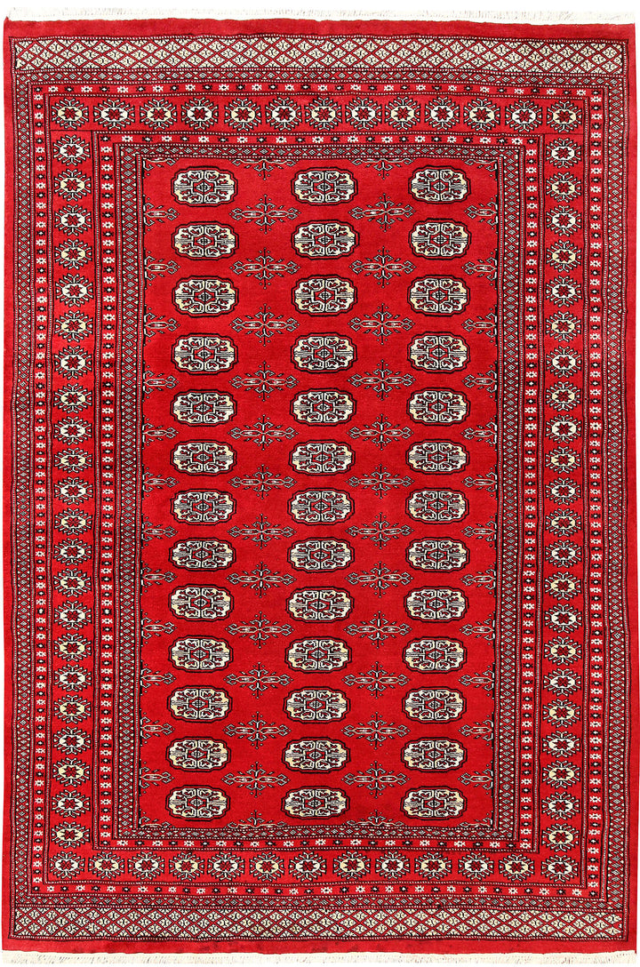 Firebrick Bokhara 5' 10 x 8' 2 - No. 60587 - ALRUG Rug Store
