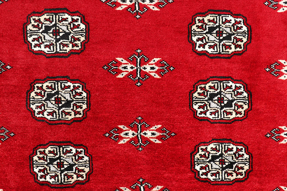 Firebrick Bokhara 5' 7 x 8' 8 - No. 60588 - ALRUG Rug Store