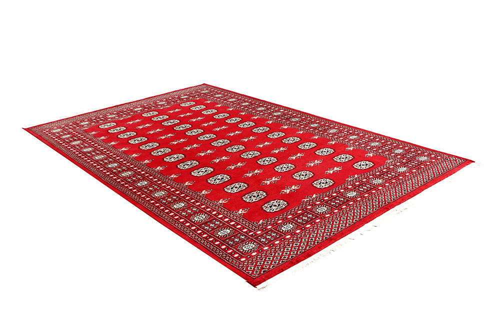 Firebrick Bokhara 5' 7 x 8' 8 - No. 60588 - ALRUG Rug Store