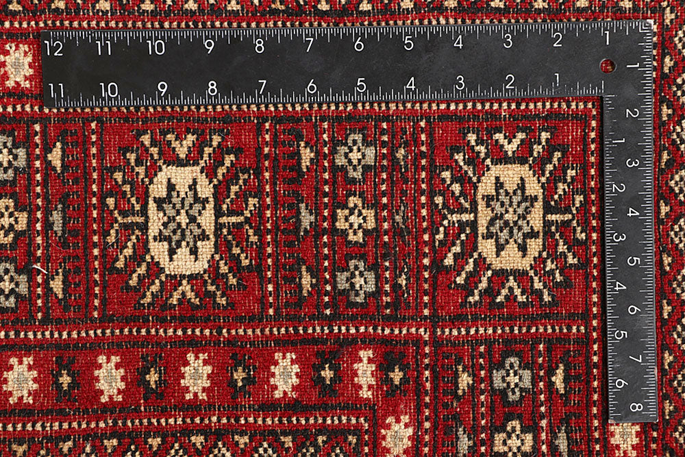 Firebrick Bokhara 5' 7 x 8' 8 - No. 60588 - ALRUG Rug Store