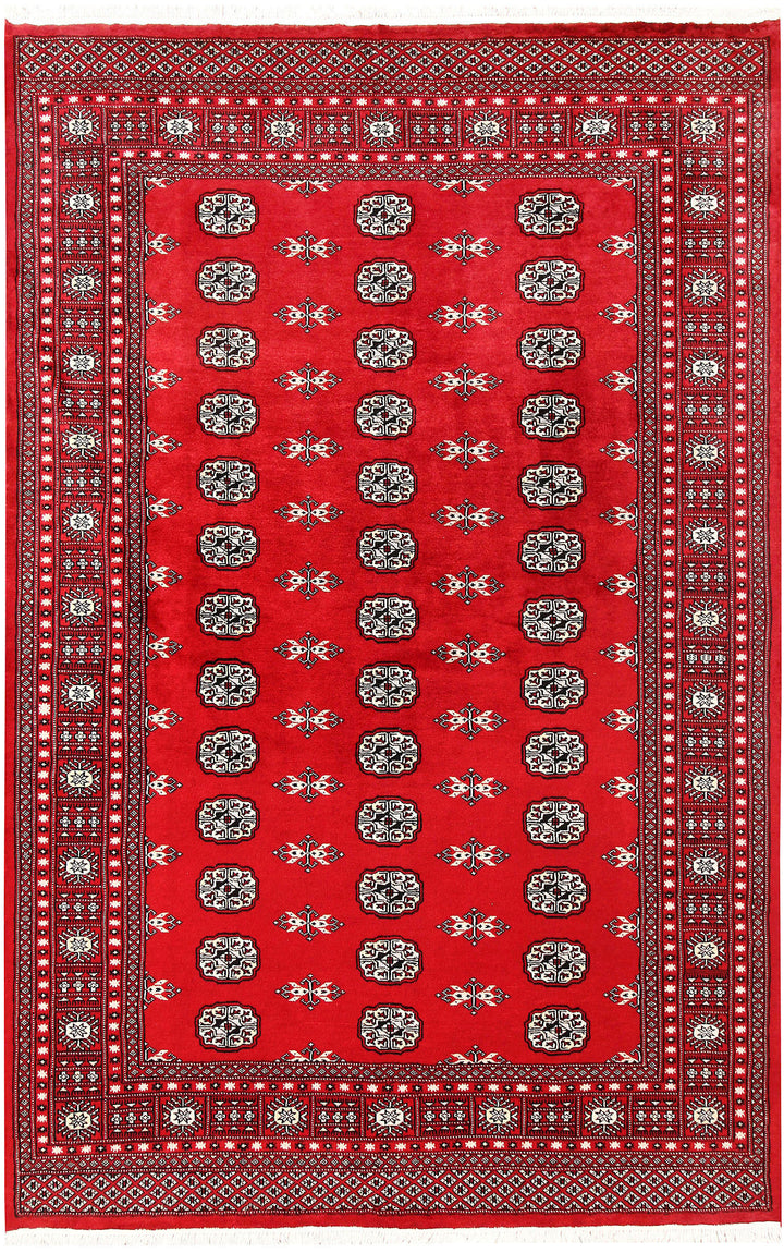 Firebrick Bokhara 5' 7 x 8' 8 - No. 60588 - ALRUG Rug Store