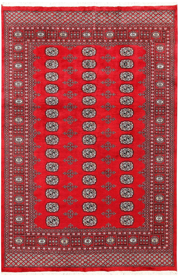 Firebrick Bokhara 5' 6 x 8' 2 - No. 60590 - ALRUG Rug Store