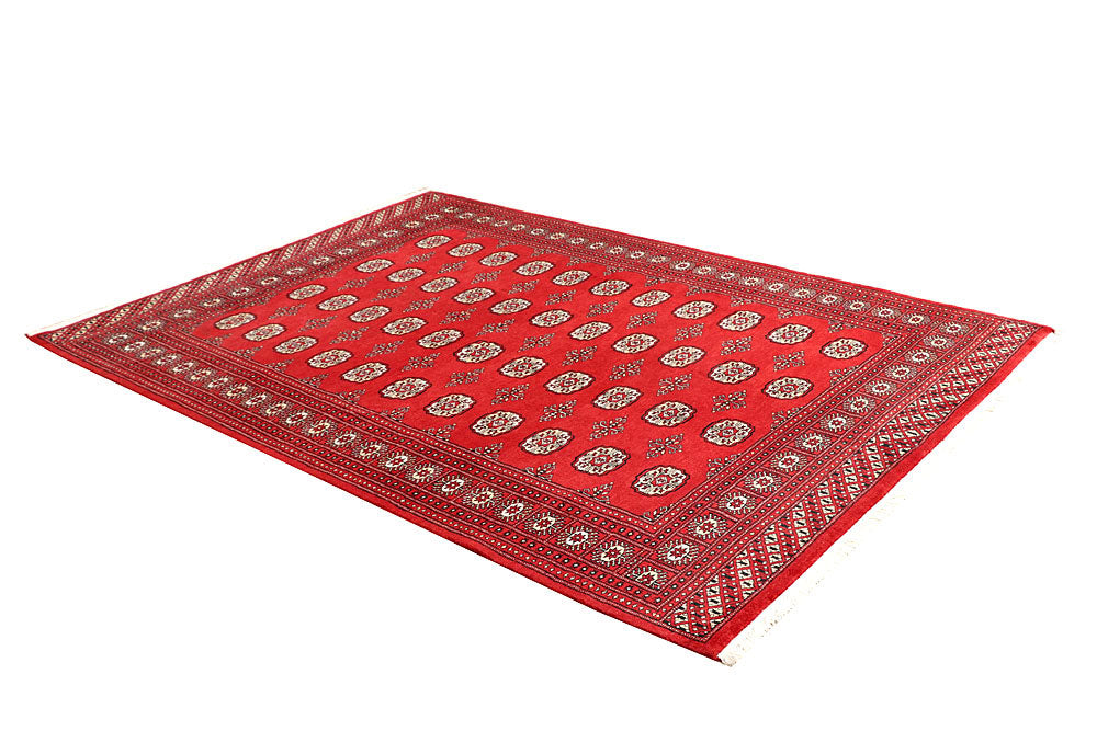 Firebrick Bokhara 5' 8 x 8' 1 - No. 60595 - ALRUG Rug Store