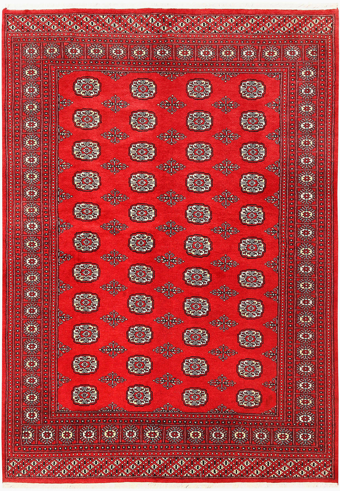 Firebrick Bokhara 5' 8 x 8' 1 - No. 60595 - ALRUG Rug Store