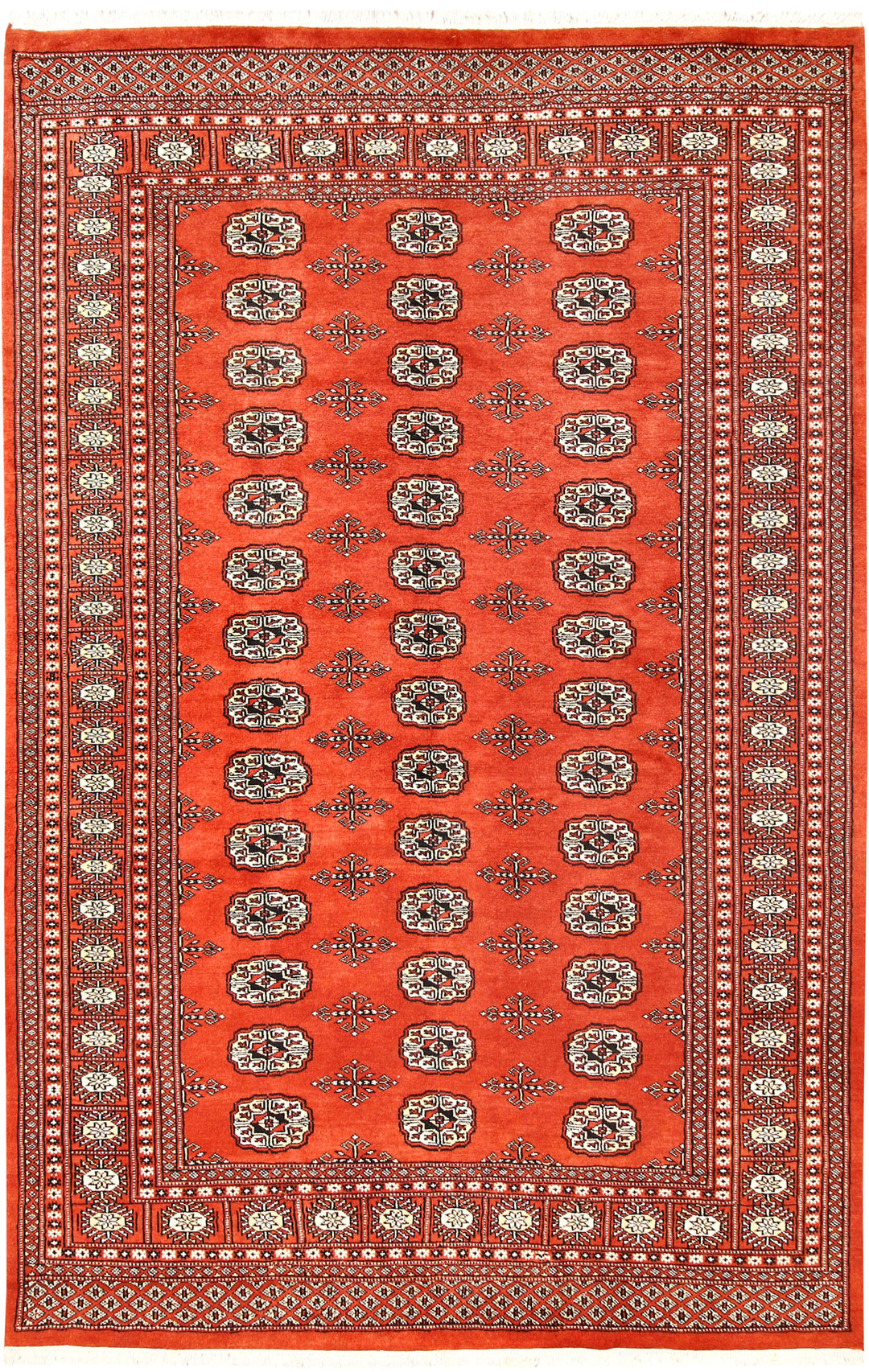 Orange Red Bokhara 5' 5 x 8' 4 - No. 60610 - ALRUG Rug Store