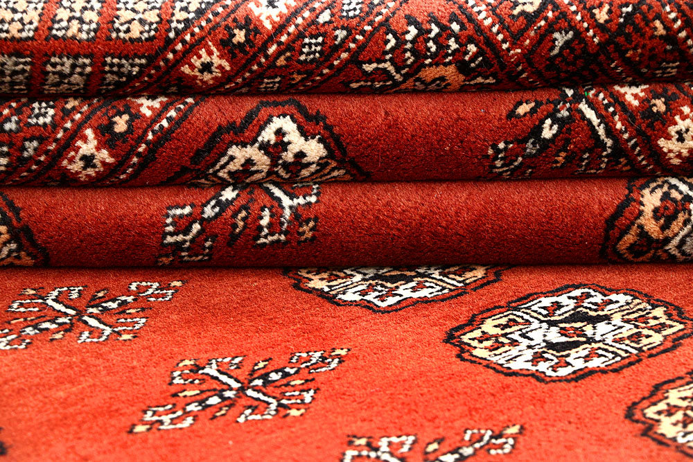 Orange Red Bokhara 5' 7 x 8' 2 - No. 60612 - ALRUG Rug Store
