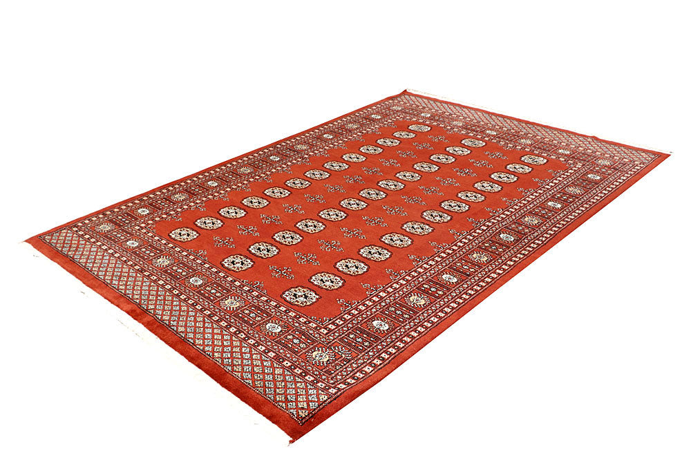 Orange Red Bokhara 5' 7 x 8' 2 - No. 60612 - ALRUG Rug Store