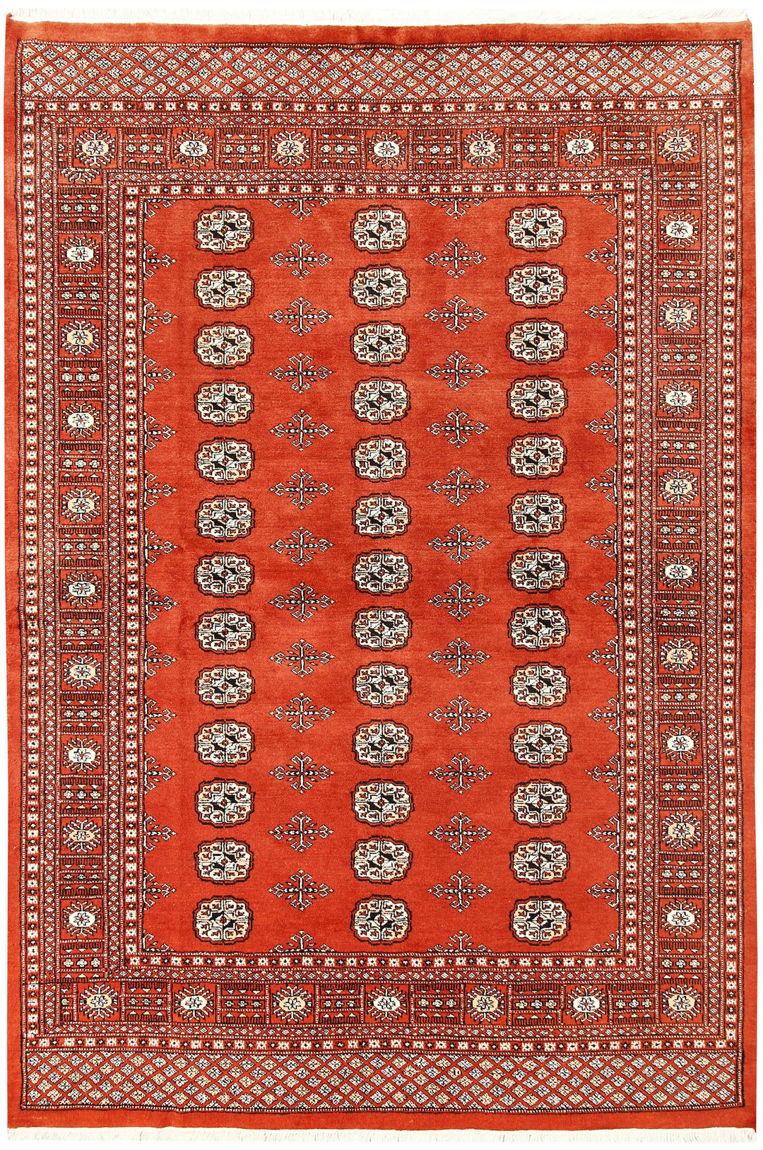 Orange Red Bokhara 5' 7 x 8' 2 - No. 60612 - ALRUG Rug Store