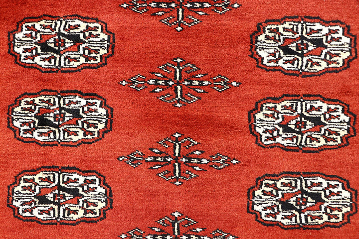 Orange Red Bokhara 5' 8 x 7' 3 - No. 60614 - ALRUG Rug Store