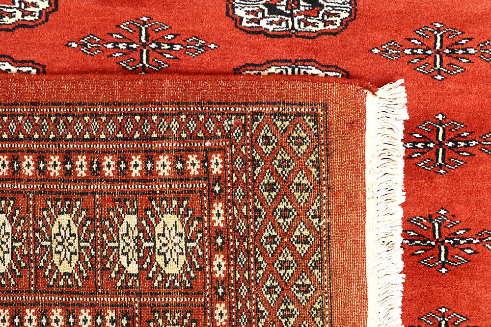 Orange Red Bokhara 5' 8 x 7' 3 - No. 60614 - ALRUG Rug Store