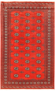 Orange Red Bokhara 5' 7 x 8' 11 - No. 60621 - ALRUG Rug Store