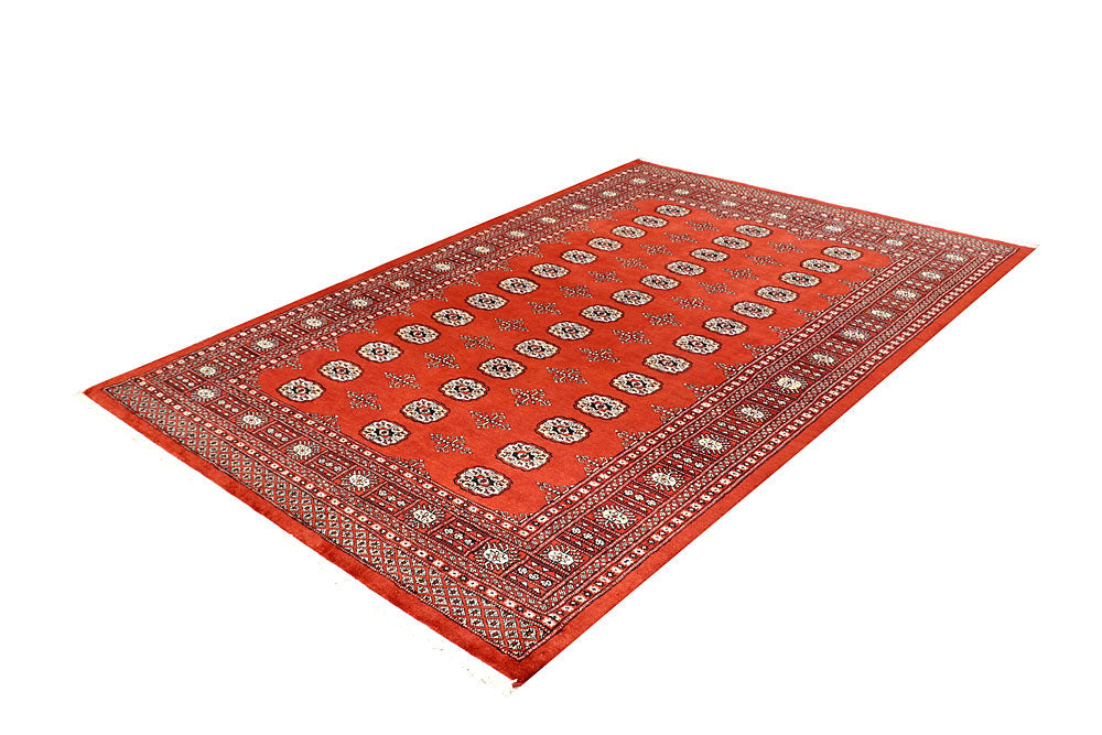Tomato Bokhara 5' 7 x 8' 3 - No. 60625 - ALRUG Rug Store