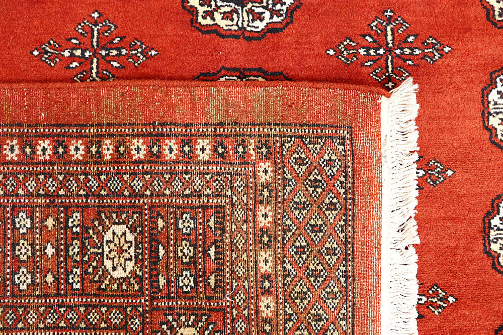 Tomato Bokhara 5' 7 x 8' 3 - No. 60625 - ALRUG Rug Store
