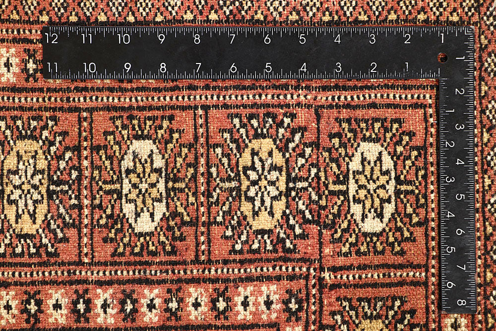 Salmon Bokhara 5' 6 x 8' 4 - No. 60626 - ALRUG Rug Store
