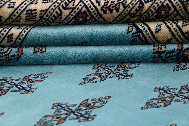 Sky Blue Butterfly 5' 5 x 7' 10 - No. 60636 - ALRUG Rug Store