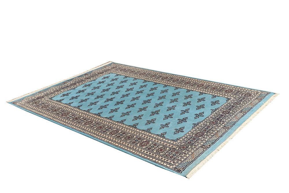 Sky Blue Butterfly 5' 5 x 7' 10 - No. 60636 - ALRUG Rug Store