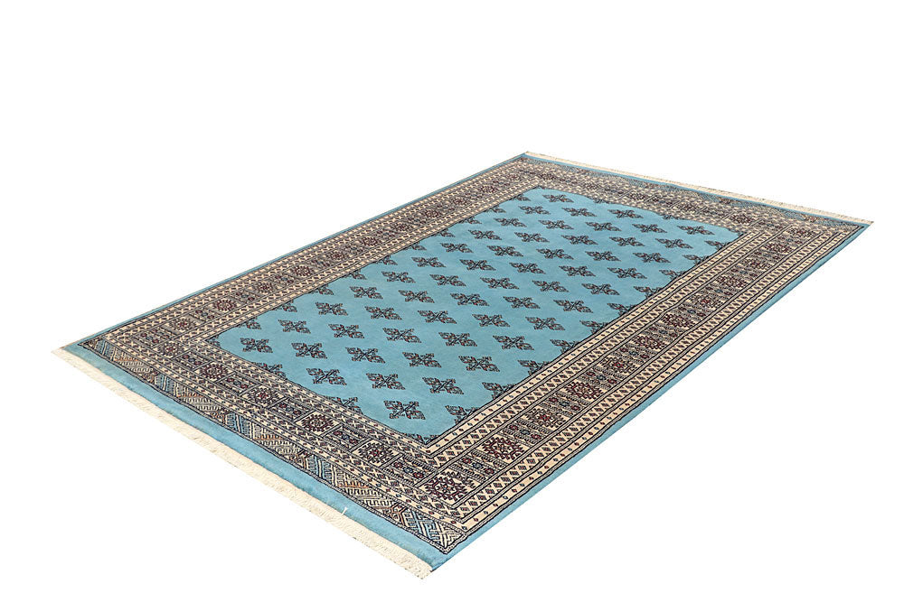 Sky Blue Butterfly 5' 5 x 7' 10 - No. 60636 - ALRUG Rug Store