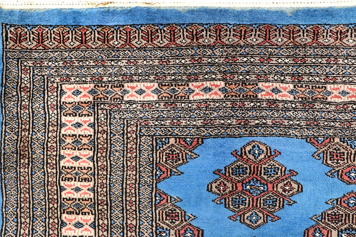 Cornflower Blue Jaldar 5' 9 x 7' 5 - No. 60638 - ALRUG Rug Store