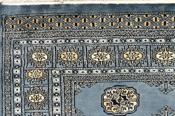Light Slate Grey Bokhara 5' 5 x 8' 5 - No. 60644 - ALRUG Rug Store