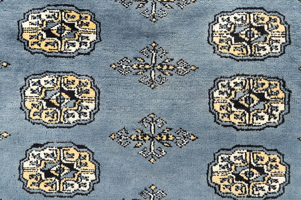 Light Slate Grey Bokhara 5' 5 x 8' 5 - No. 60644 - ALRUG Rug Store