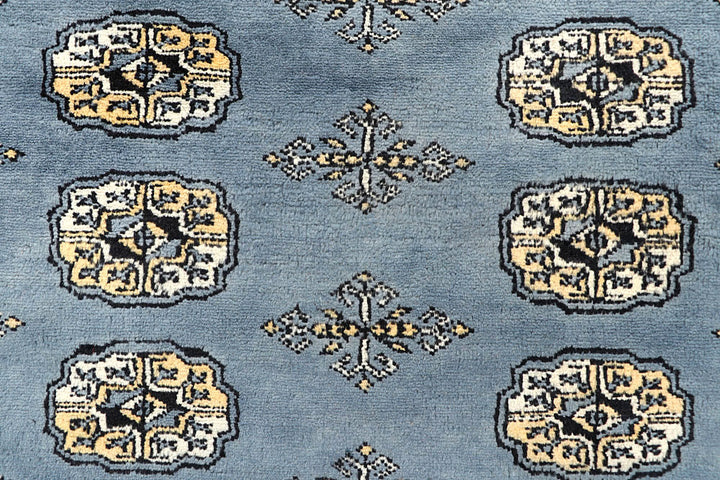 Light Slate Grey Bokhara 5' 5 x 8' 5 - No. 60644 - ALRUG Rug Store