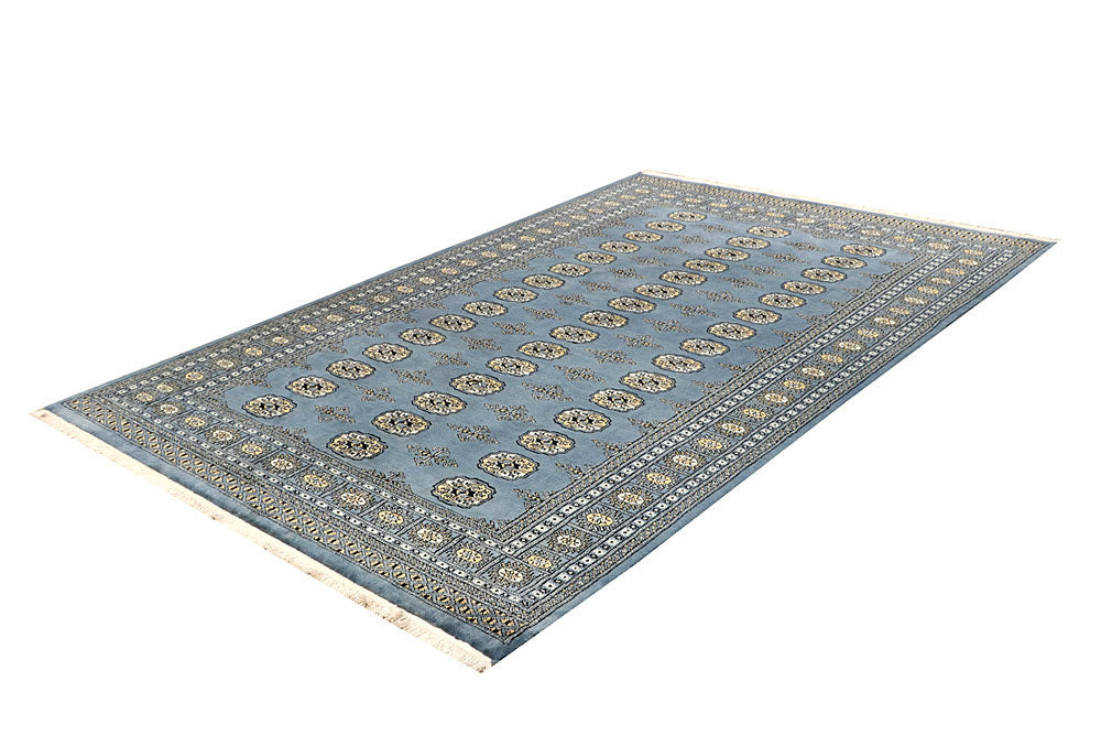 Light Slate Grey Bokhara 5' 5 x 8' 5 - No. 60644 - ALRUG Rug Store