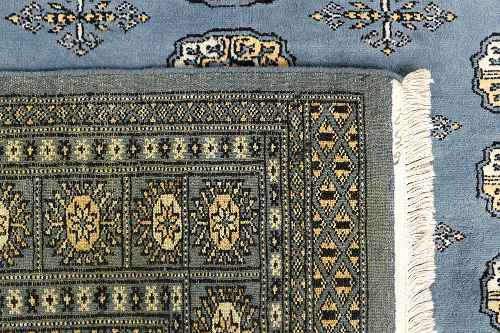 Light Slate Grey Bokhara 5' 5 x 8' 5 - No. 60644 - ALRUG Rug Store