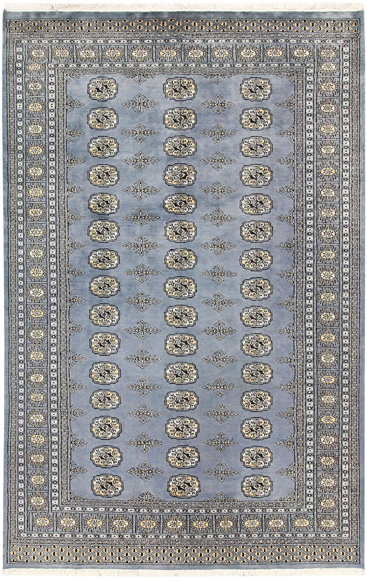 Light Slate Grey Bokhara 5' 5 x 8' 5 - No. 60644 - ALRUG Rug Store