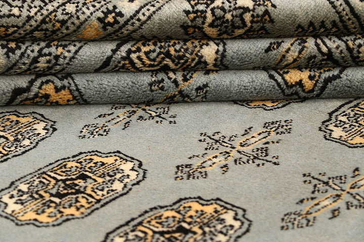 Silver Bokhara 5' 5 x 8' 6 - No. 60645 - ALRUG Rug Store