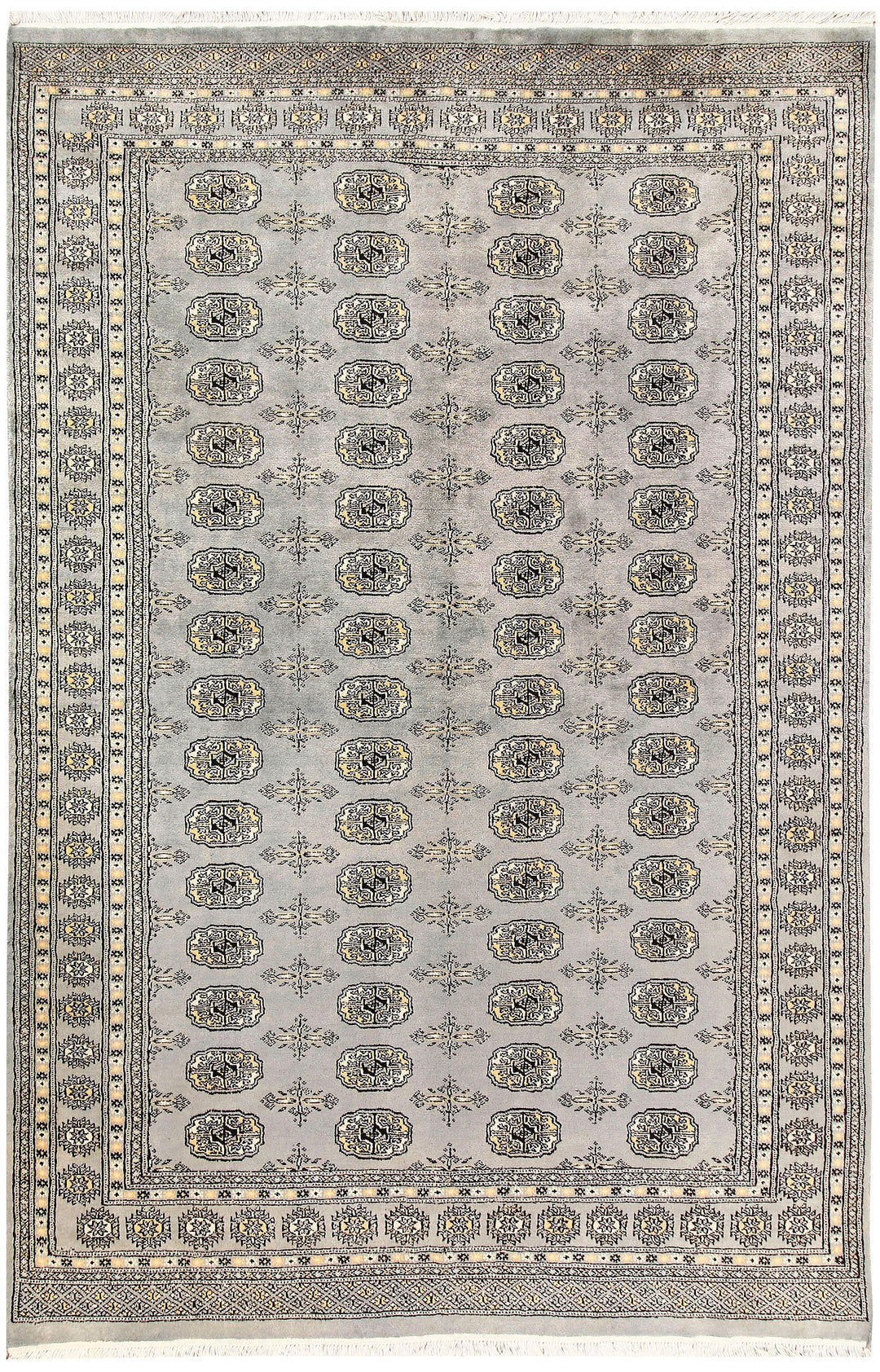 Silver Bokhara 5' 5 x 8' 6 - No. 60645 - ALRUG Rug Store