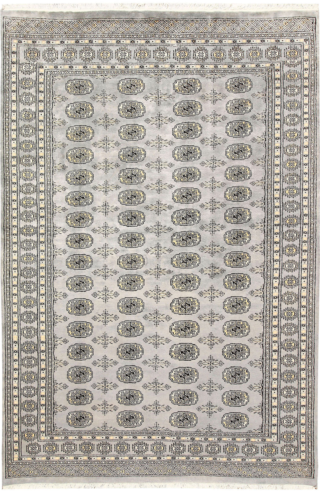 Silver Bokhara 5' 7 x 8' 3 - No. 60646 - ALRUG Rug Store
