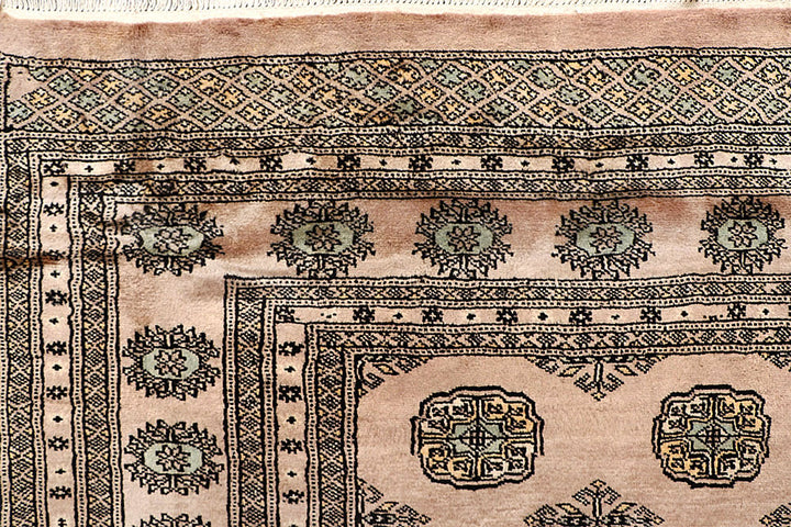 Antique White Bokhara 5' 9 x 8' 10 - No. 60650 - ALRUG Rug Store