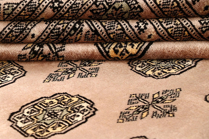 Antique White Bokhara 5' 9 x 8' 10 - No. 60650 - ALRUG Rug Store