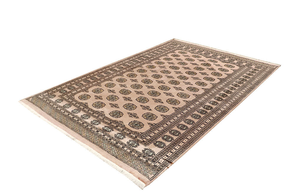 Antique White Bokhara 5' 9 x 8' 10 - No. 60650 - ALRUG Rug Store