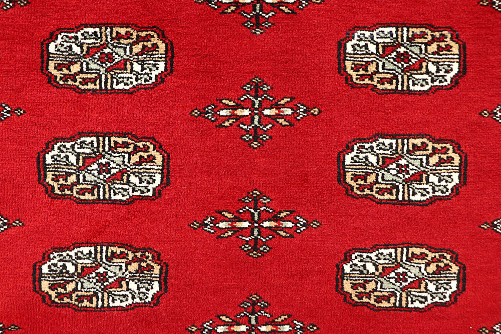 Red Bokhara 4' 7 x 6' 2 - No. 60653 - ALRUG Rug Store