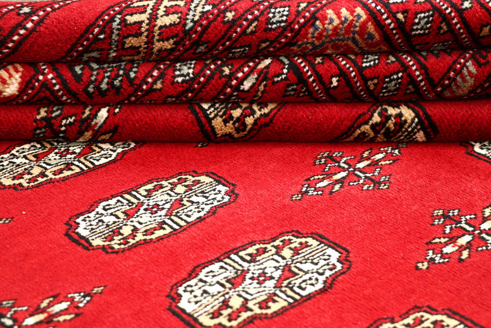 Red Bokhara 4' 7 x 6' 2 - No. 60653 - ALRUG Rug Store