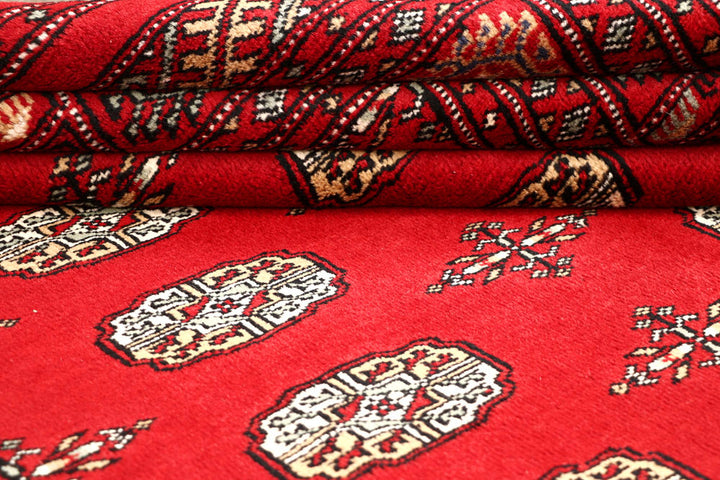 Red Bokhara 4' 7 x 6' 2 - No. 60653 - ALRUG Rug Store