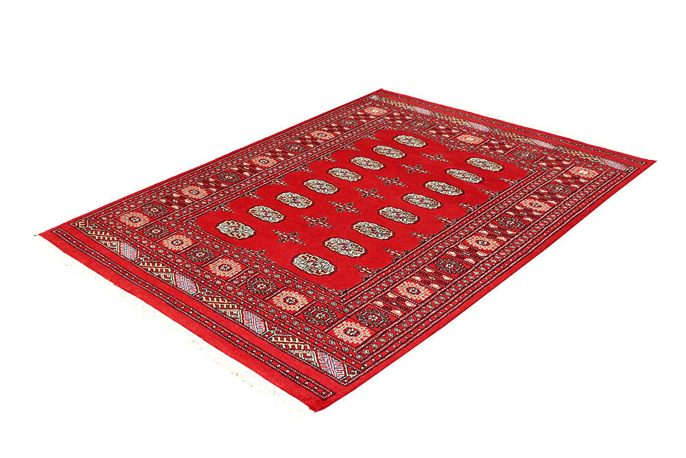 Red Bokhara 4' 7 x 6' 2 - No. 60653 - ALRUG Rug Store