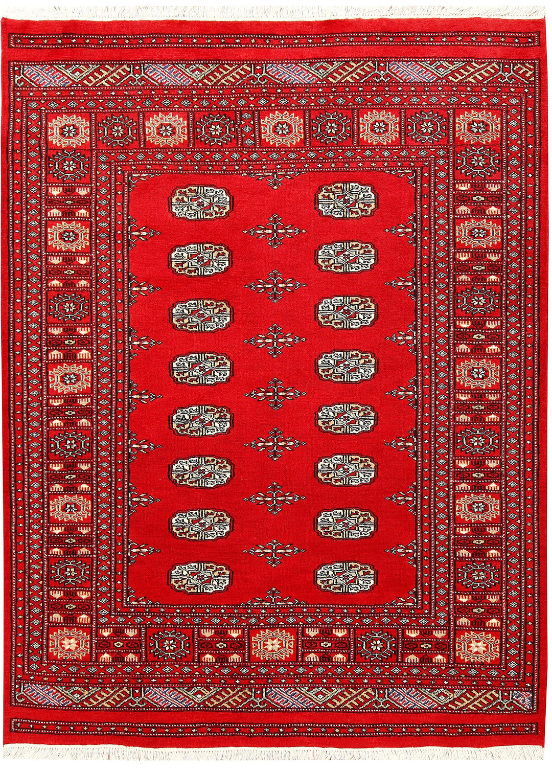 Red Bokhara 4' 7 x 6' 2 - No. 60653 - ALRUG Rug Store