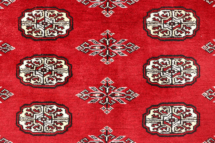 Red Bokhara 4' 8 x 6' 7 - No. 60655 - ALRUG Rug Store