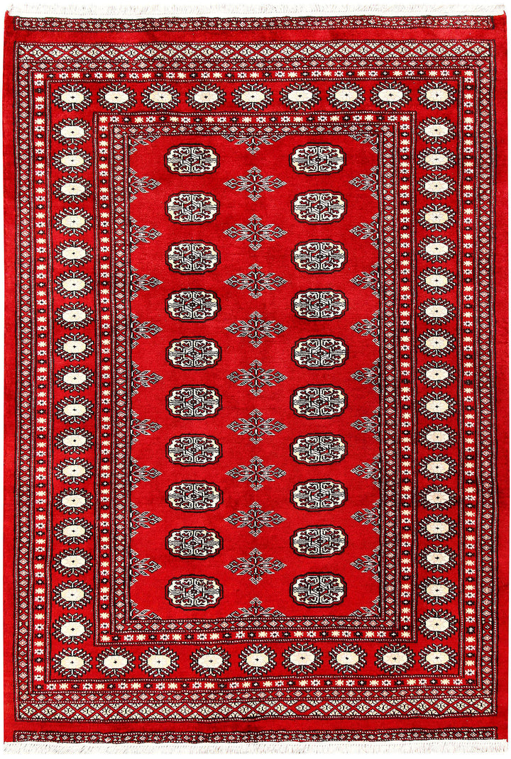 Red Bokhara 4' 8 x 6' 7 - No. 60655 - ALRUG Rug Store