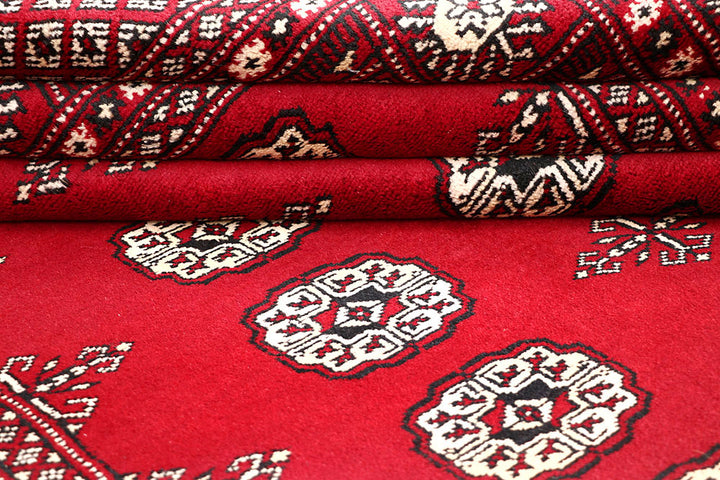 Firebrick Bokhara 4' 6 x 6' 7 - No. 60670 - ALRUG Rug Store