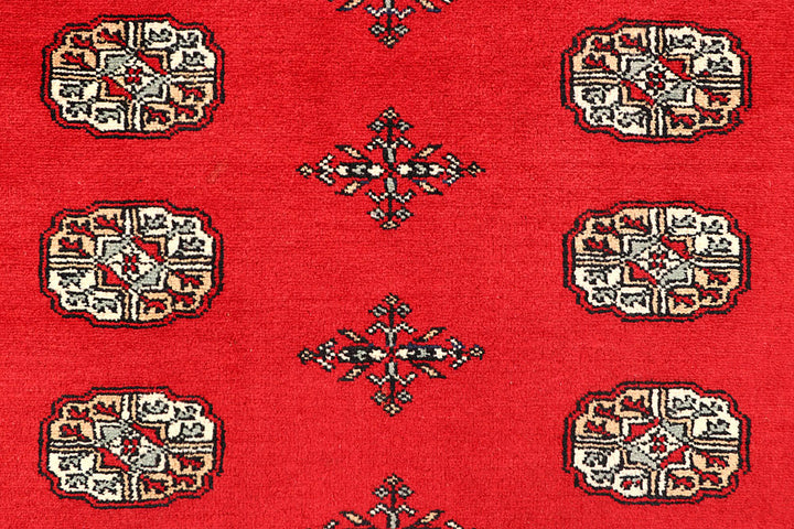 Red Bokhara 4' 7 x 6' 10 - No. 60673 - ALRUG Rug Store