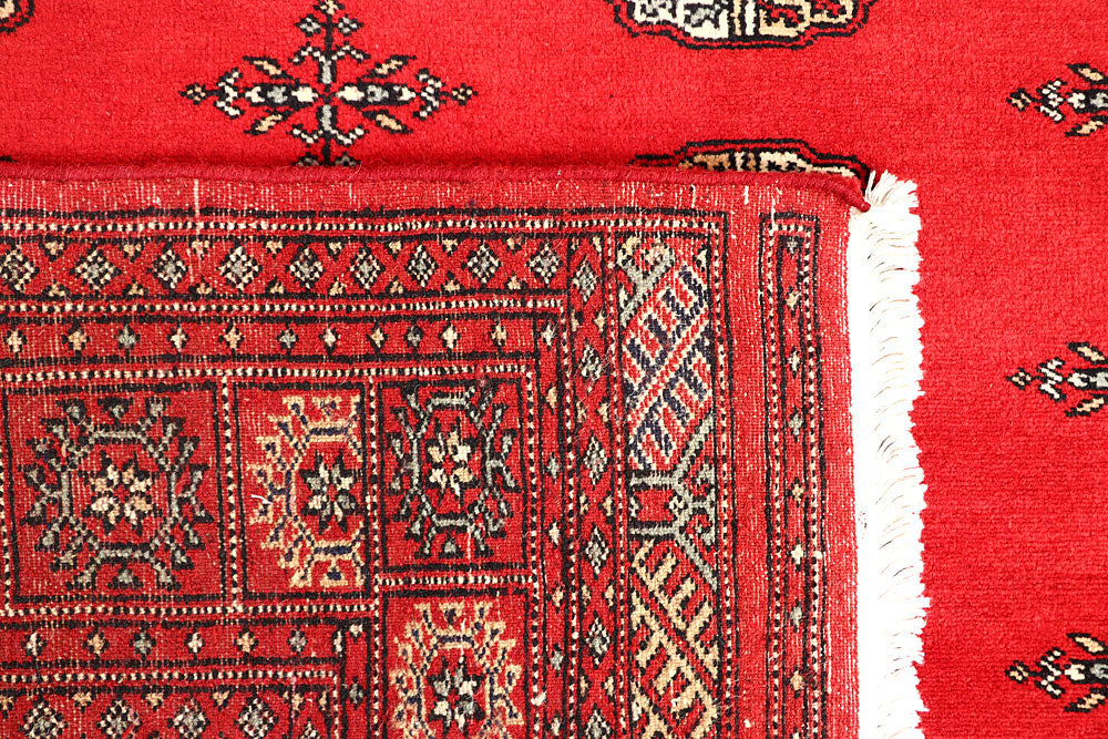 Red Bokhara 4' 7 x 6' 10 - No. 60673 - ALRUG Rug Store