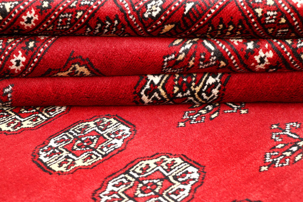 Red Bokhara 4' 6 x 6' 5 - No. 60674 - ALRUG Rug Store