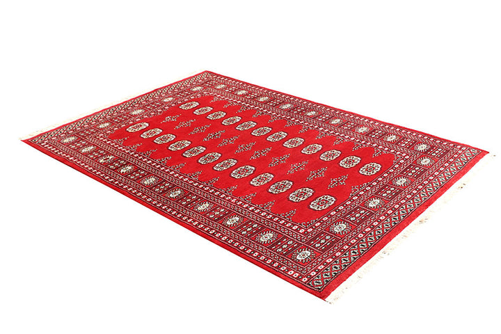 Red Bokhara 4' 6 x 6' 5 - No. 60674 - ALRUG Rug Store