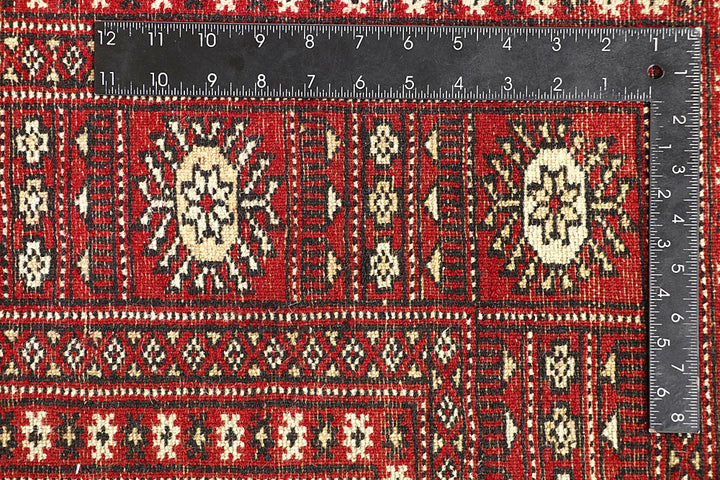 Red Bokhara 4' 6 x 6' 5 - No. 60674 - ALRUG Rug Store
