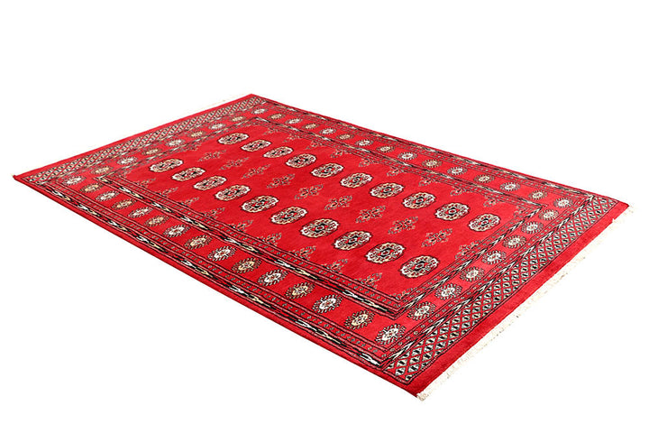 Red Bokhara 4' 6 x 6' 11 - No. 60675 - ALRUG Rug Store