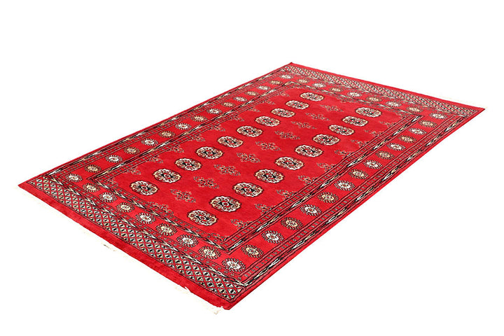 Red Bokhara 4' 6 x 6' 11 - No. 60675 - ALRUG Rug Store