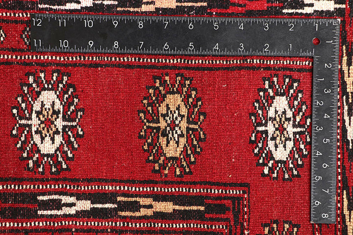 Red Bokhara 4' 6 x 6' 11 - No. 60675 - ALRUG Rug Store
